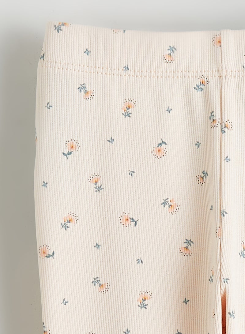 ال سي وايكيكي ليجنز بناتي بنقشة ورد بوسط مطاطي (2 قطعة) - Image 3